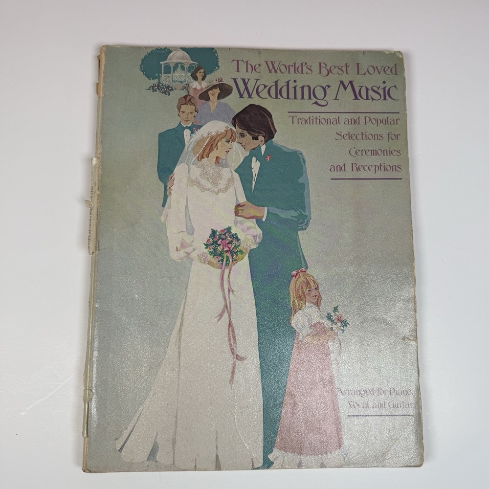 The World's Best Loved Wedding Music Piano Vocal Guitar Songbook Vintage READ
